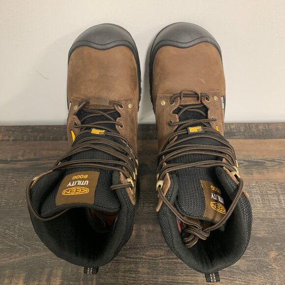 KEEN Men's Independence 8” Composite Toe Waterproof 600G Work Boot, 11.5 Wide - Picture 5 of 9